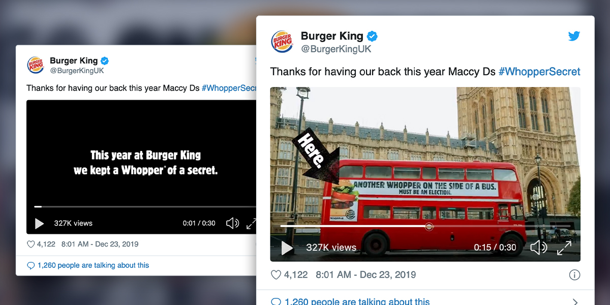 Burger King whopper campaign