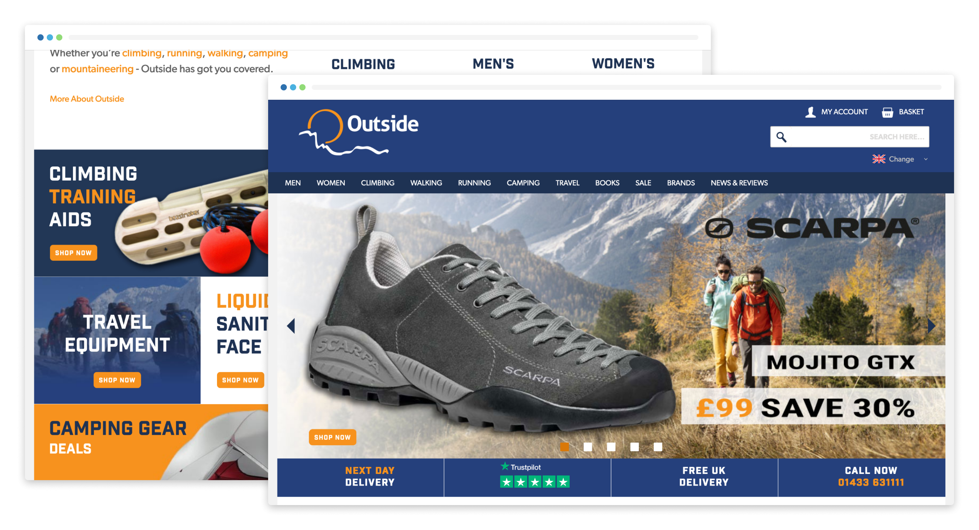 Outside.co.uk Website