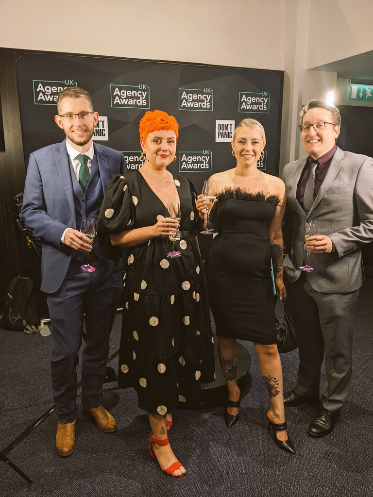 Evoluted team at UK Agency Awards